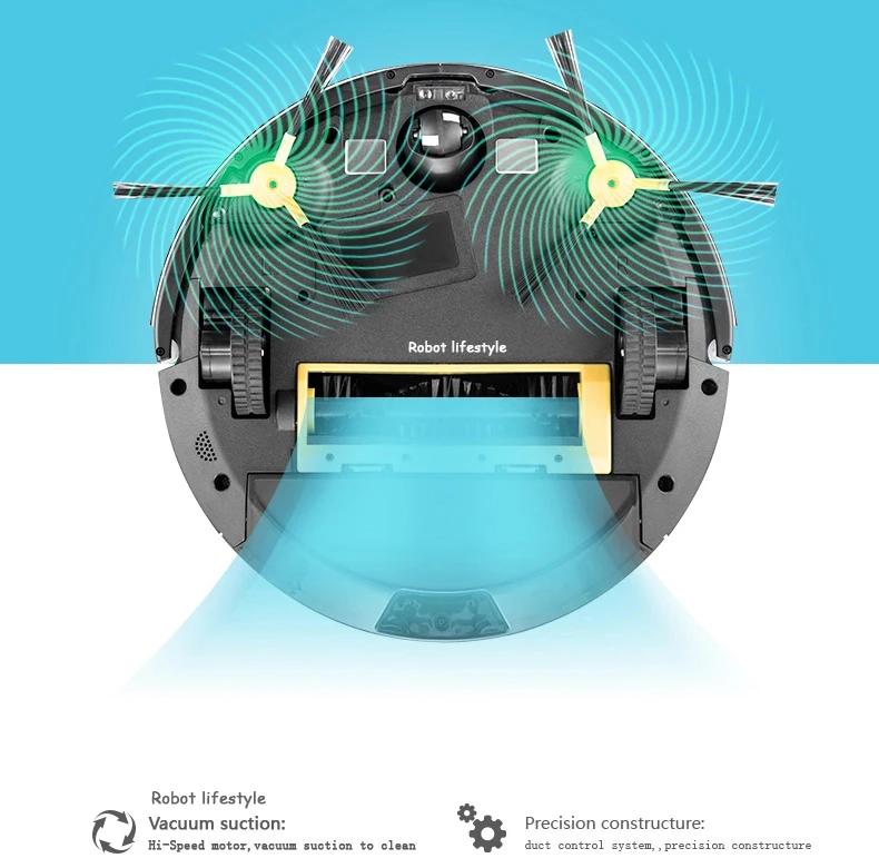 Newest Camera Guard Video Call Wet Dry Robotic Vacuum Cleaner With Map Navigation WiFi App ControlSmart MemoryWater Tank