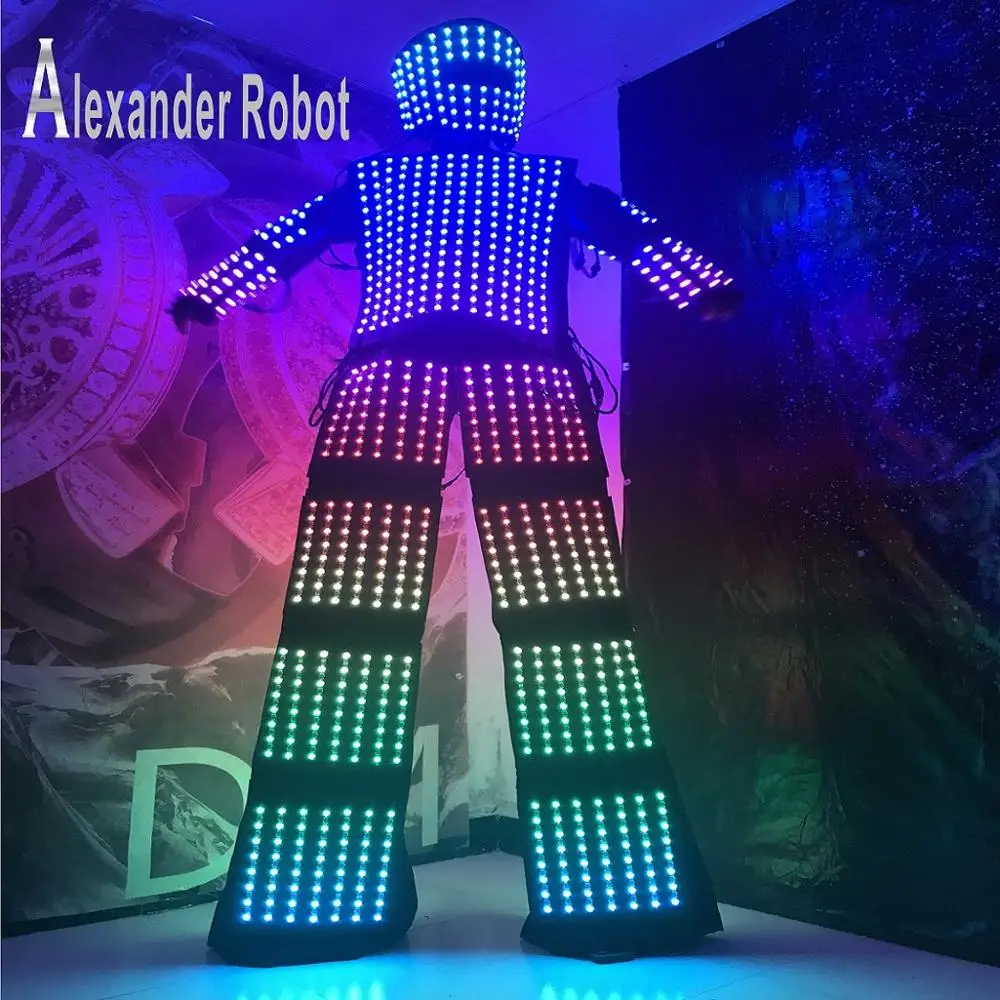LED robot suit Costume/LED Clothing/Light suits/ LED Robot suits/ Luminous costumein Ballroom