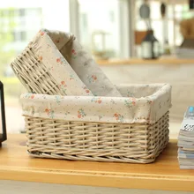 Креативный бытовой Органайзер для хранения плетеная корзина для игрушек Книги Косметика дистанционное управление домашние плетеные корзины для хранения из ротанга