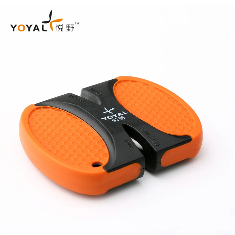  YOYAL Professional Outdoor Mini Knife Sharpener Ceramic and Carbide Knife Sharpening afiador diaman