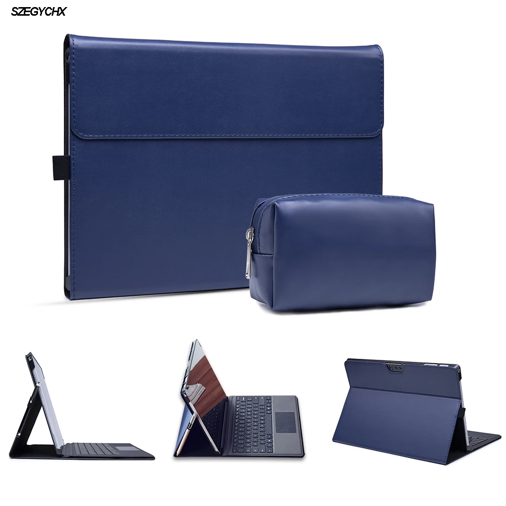 Portátil para Microsoft Surface Pro 67 Case 12.3 Polegada Tablet Suporte Dobrável para Superfície Nova Pro Manga Case do