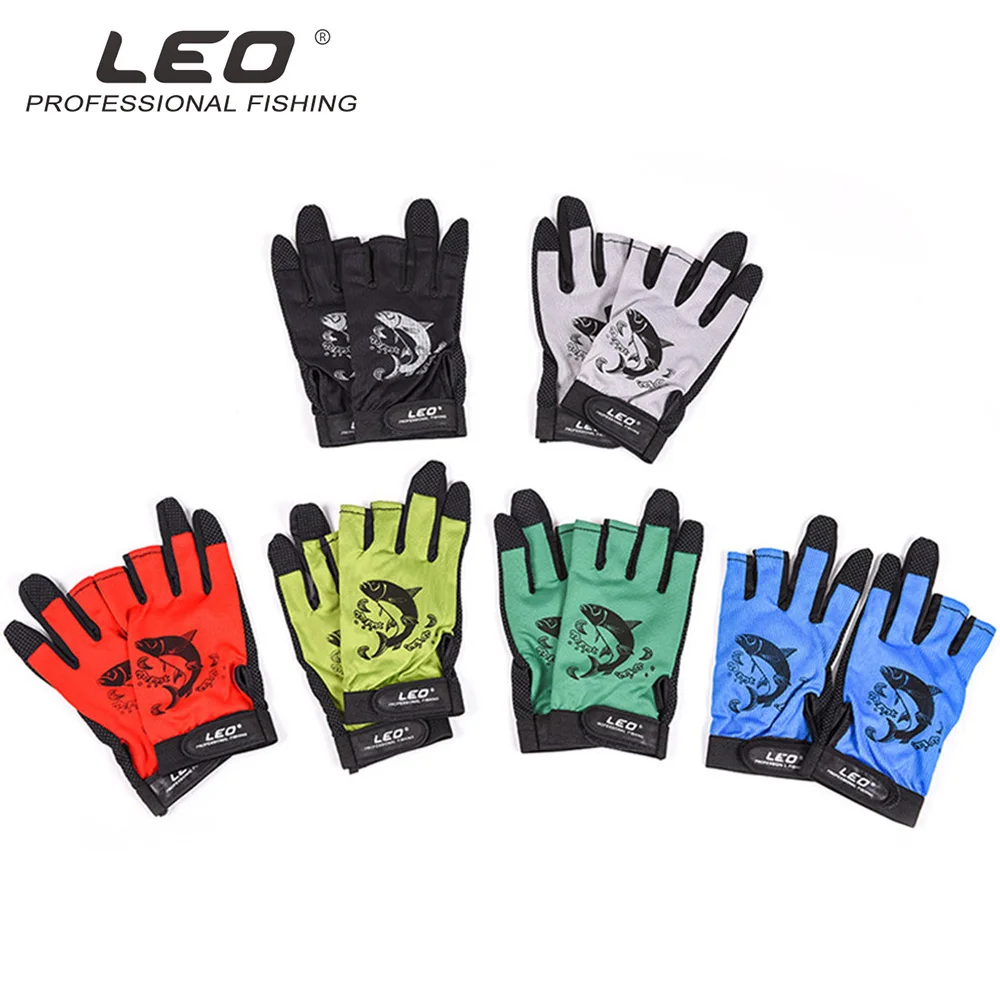 

Leo Fishing Gloves Pesca Winter Fishing Equipment Ice Carp Fishing Quick dry Outdoor Hunting Gloves Anti-Slip Finger Protector
