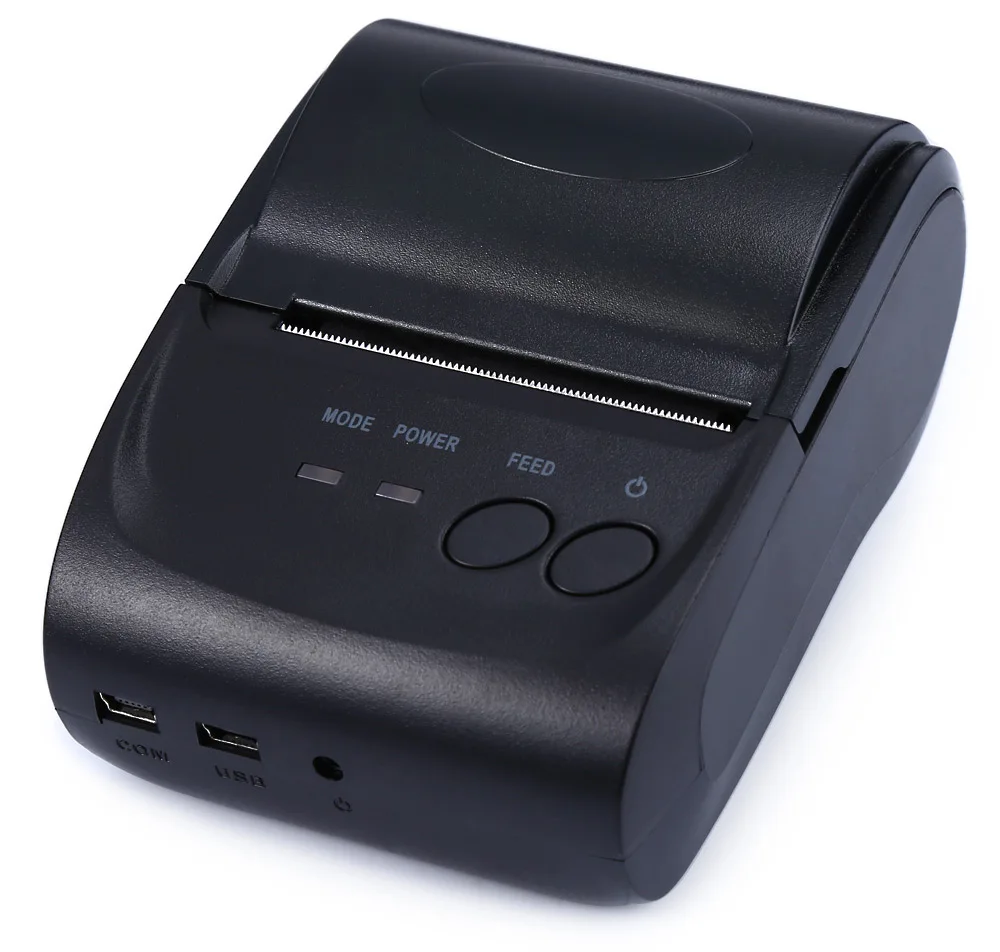 ZJiang ZJ-5802LD Мини Bluetooth порт Термальный чековый принтер 58 мм высокоскоростной Прозрачный Термальный чековый принтер для гостиницы Supermaket