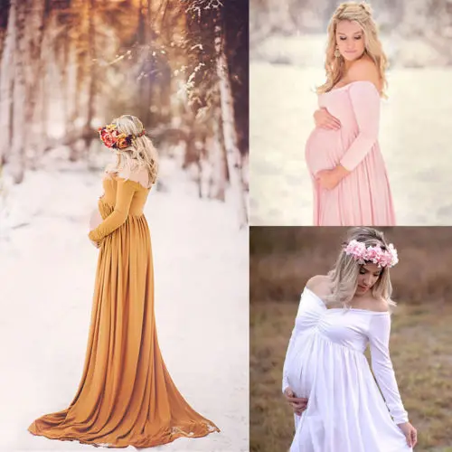 Pregnant Women Cotton Maternity Clothes Gown Photo Photography Prop Maxi Dress цена Pregnant Women Cotton Maternity Clothes Gown Photo Photography Prop Maxi Dress цены онлайн