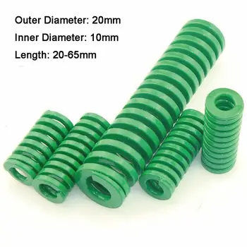 

1Pcs Spring Heavy Load Coil Stamping Compression Mold Die Spring Green Outside Diameter 20mm Inner Diameter 10mm Length 20-65mm