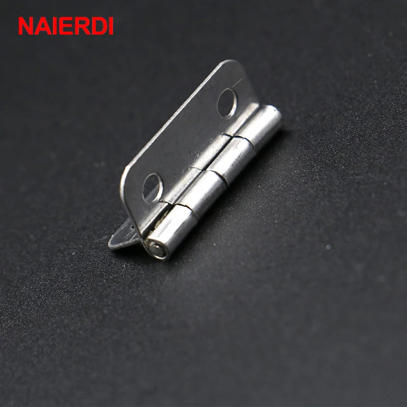 NAIERDI 20 шт антикварные Петли 25 мм x серебряные для шкафа петли деревянные коробки
