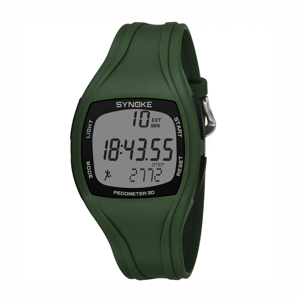 Водонепроницаемые мужские часы от ведущего бренда, роскошные цифровые светодиодные спортивные наручные часы, мужские часы для альпинизма, пешего туризма, Relogio Masculino - Цвет: Army Green
