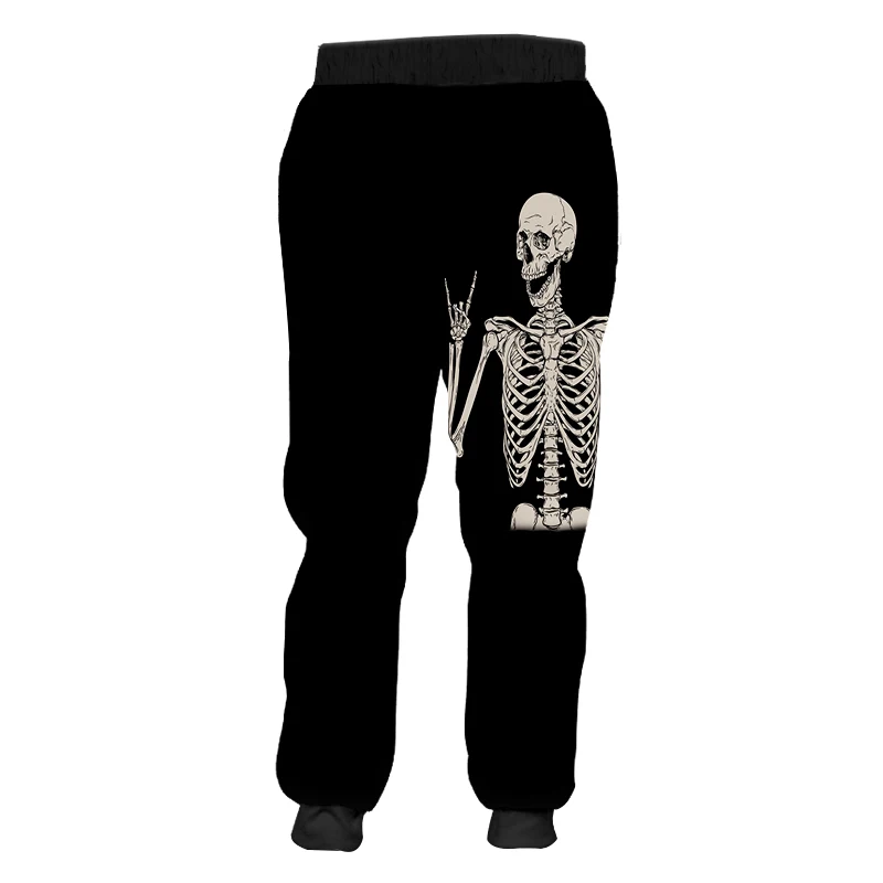 CJLM модная Маска Мужские Спортивные штаны 3D Череп Скелет забавные уличные Мужские штаны ужас Хэллоуин негабаритных брюки