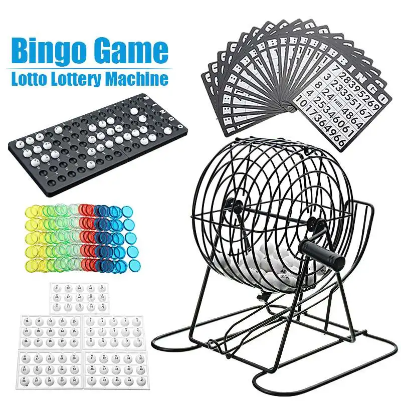 

Lottery Machine Draw Machine Party Bingo Game Lucky Balls Game Loteria/Loterie Juego de Bingo 245 Pcs