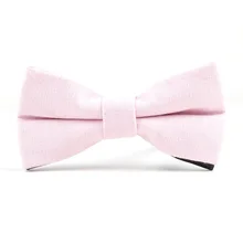 Светло-розовый двухслойный галстук для джентльмена, мужской свадебный вечерний для жениха, банкетный регулируемый галстук-бабочка, модный галстук-бабочка для мальчиков и девочек