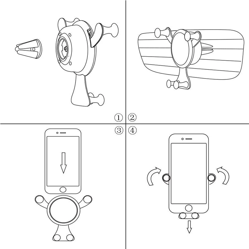Универсальный магнитный автомобильный, устанавливаемое на вентиляционное отверстие в салоне автомобиля, рисунок со смайликом, поддержка для iphone 8 Plus X Xiaomi держатель телефона