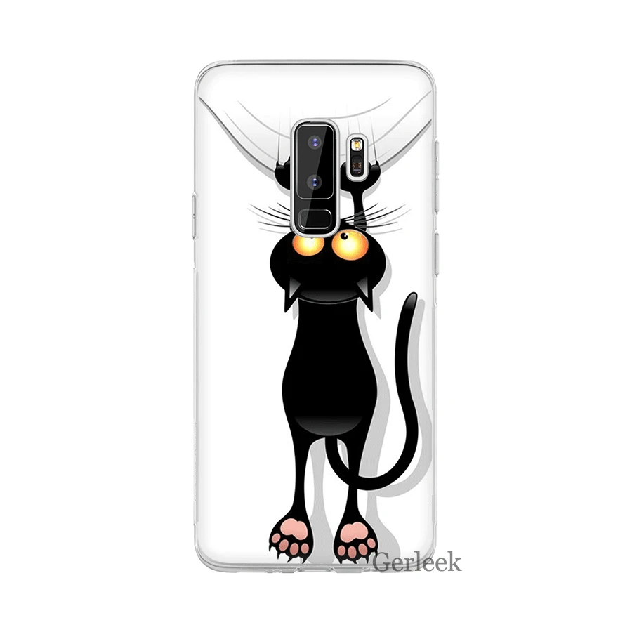 Чехол Desxz Black cat для Samsung galaxy J1 J2 J3 J5 J7 J6 Prime защитный чехол|Чехлы-накладки| |
