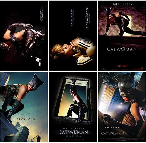

6pcs/set Cat Woman Superhero Science Fiction Movie Postcard