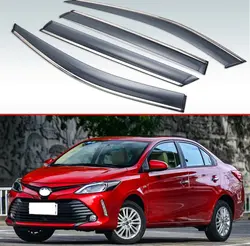 Для Toyota Vios XP150 БЕЛТА 2013 2014 2015 2016 2017 2018 Пластик внешний козырек вентиляционные шторы Окно Солнце Дождь гвардии отражатель 4 шт