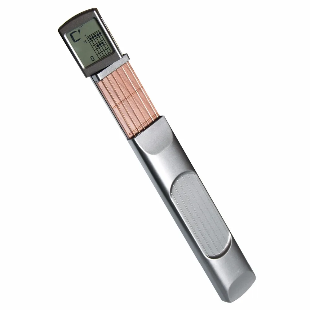 

Pocket Guitar Chord Trainer Beginner Practice Tool/Portable with a Rotatable Chords Chart Screen