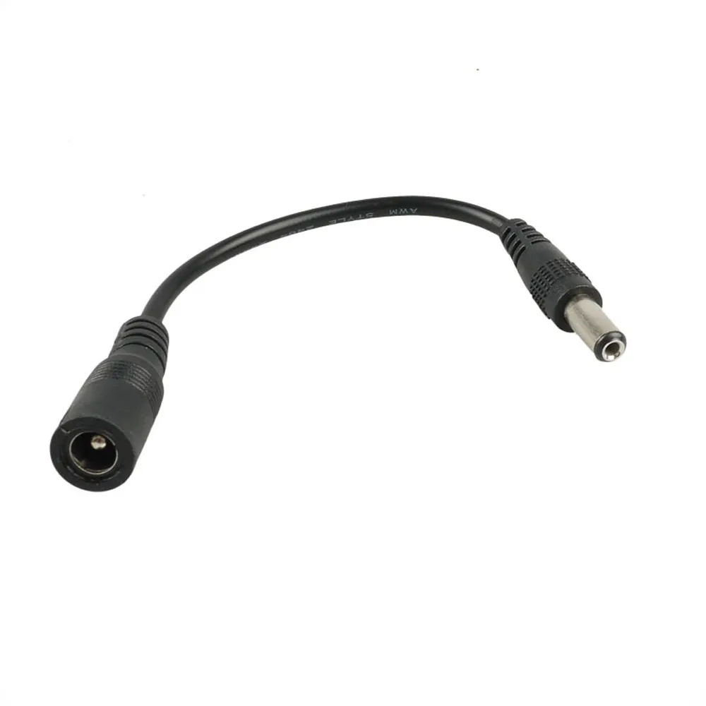  10Pcs Guitar Reverse Polarity Converter Lead Cable Black 173mm for Guitar Effect Pedal Keyboard Gui