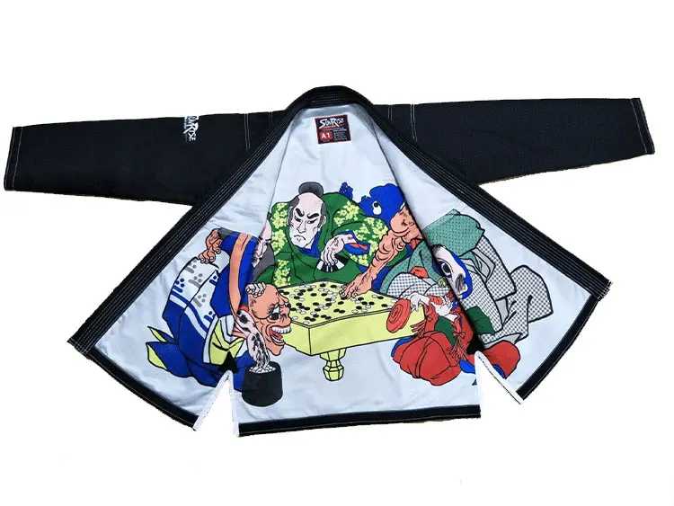 Günstig Freies Verschiffen Sonnenaufgang Ripstop Grau BJJ Gi Kimonos Grappling Brazilian Jiu Jitsu Gi MMA Fightwear A0 A4 Marke Neue! !!