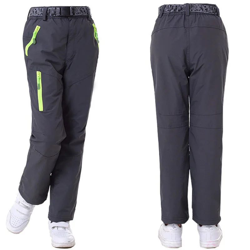 Befusy niños invierno Fleece Softshell caminar pantalones juventud niños niñas niños al aire libre impermeable Camping Trekking esquí Thousers