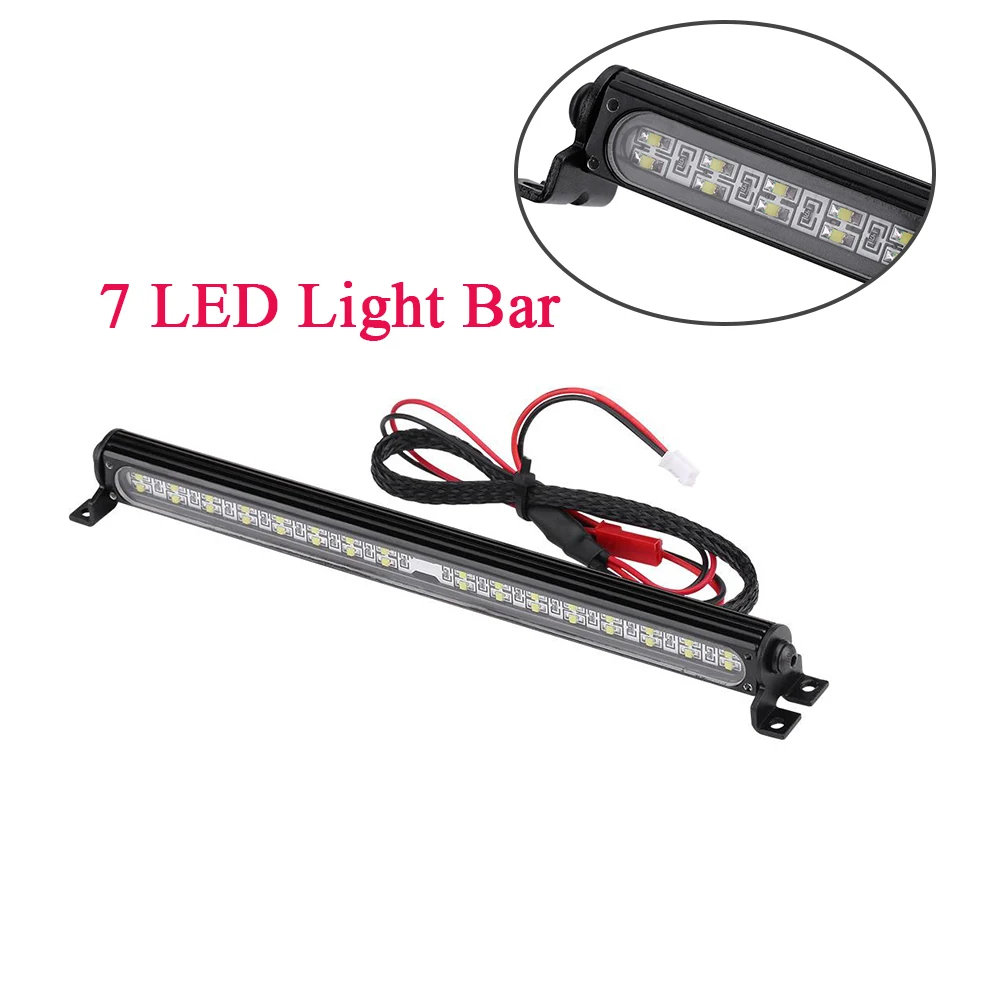 New Arrival 7 LED Light Bar Bright Lamp For 110 RC Crawler Truck Remote Control Accessory RC Truck Light Bar RC Car Accessories