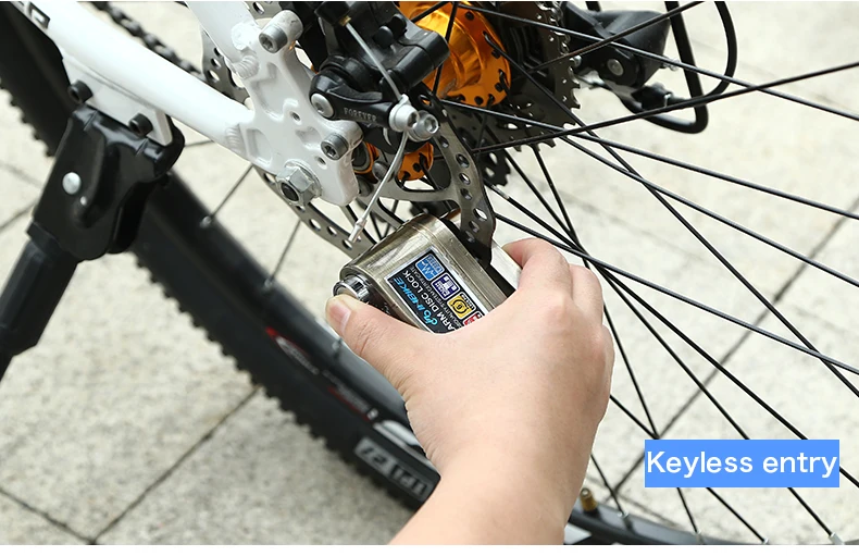 INBIKE Anti-theft колеса мотоцикла дисковые тормоза замок защитный диск замок велосипед велосипедный замок с 3 Ключи и отправить Lock Мешок