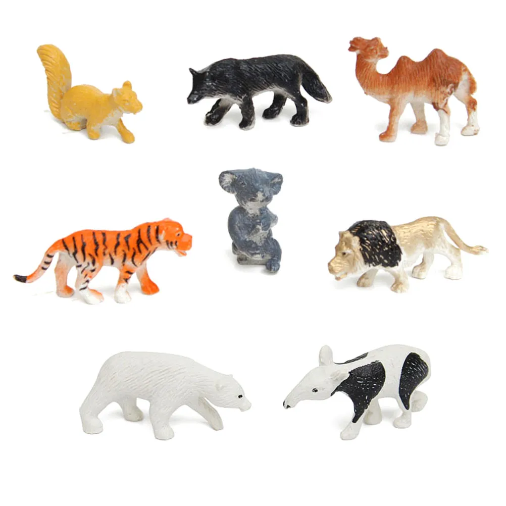 small plastic zoo animals