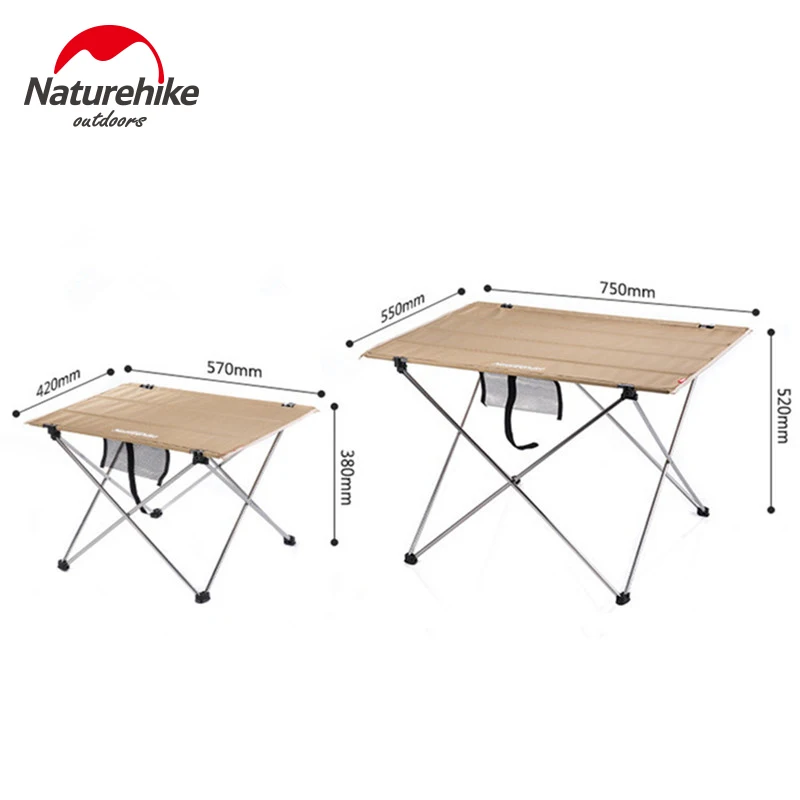 

Naturehik Outdoor Ultralight Portable Camping Folding Table Foldable Oxford Cloth Sand Free Beach Dining Desk For Picnic