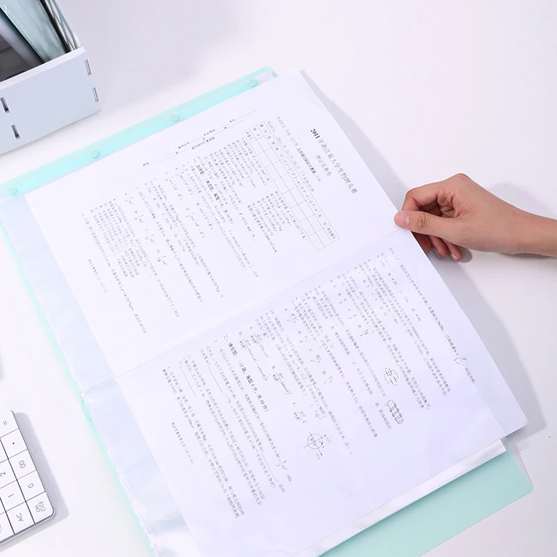 Deli 72478 Strap Test Paper Clip A3 Size Student Folder File Bag