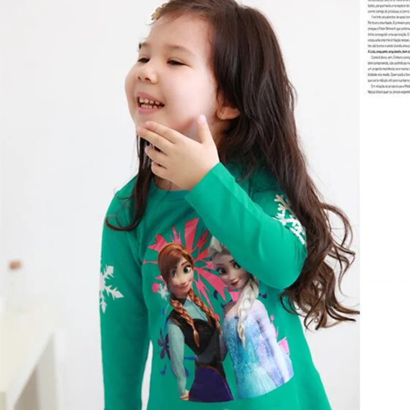 Girl Dress Reine Des Neige Elsa Cartoon Princess Baby Clothes Elza Children Costume Long Sleeve Winter Kids Frocks  Clothing