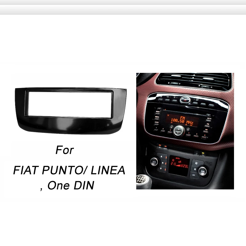 Один Din фасции для FIAT PUNTO/LINEA радио CD DVD стерео панель тире Установка отделка комплект рамка пластина рамка