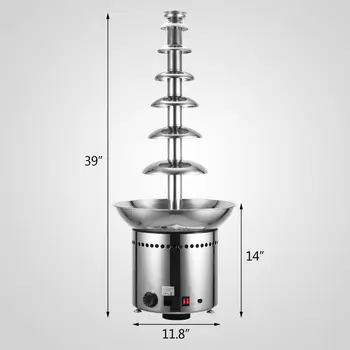 

Free SHIPPING Chocolate fountain 7 levels professional Top chocolate factory Stainless Steel