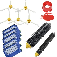Bristle Flexible Beater 5 Armed Brush 5 Aero Vac Filter for iRobot Roomba 600 Vacuum Cleaners