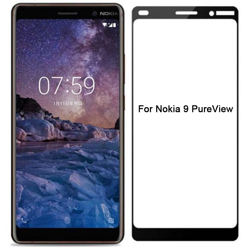 9H закаленное защитное стекло для Nokia 9 PureView 8 8,1 7 7,1 Plus 7plus 7,1 плюс Nokia7 Nokia7.1 Nokia8 Nokia8.1 Nokia9 Защитная пленка для экрана