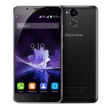 Blackview P2 Lite, 6000 мАч, 3 ГБ ОЗУ, 32 Гб ПЗУ, мобильный телефон, отпечаток пальца ID, MTK6753, четыре ядра, 5,5 дюймов, FHD, 13 МП, сотовый телефон - Цвет: Черный