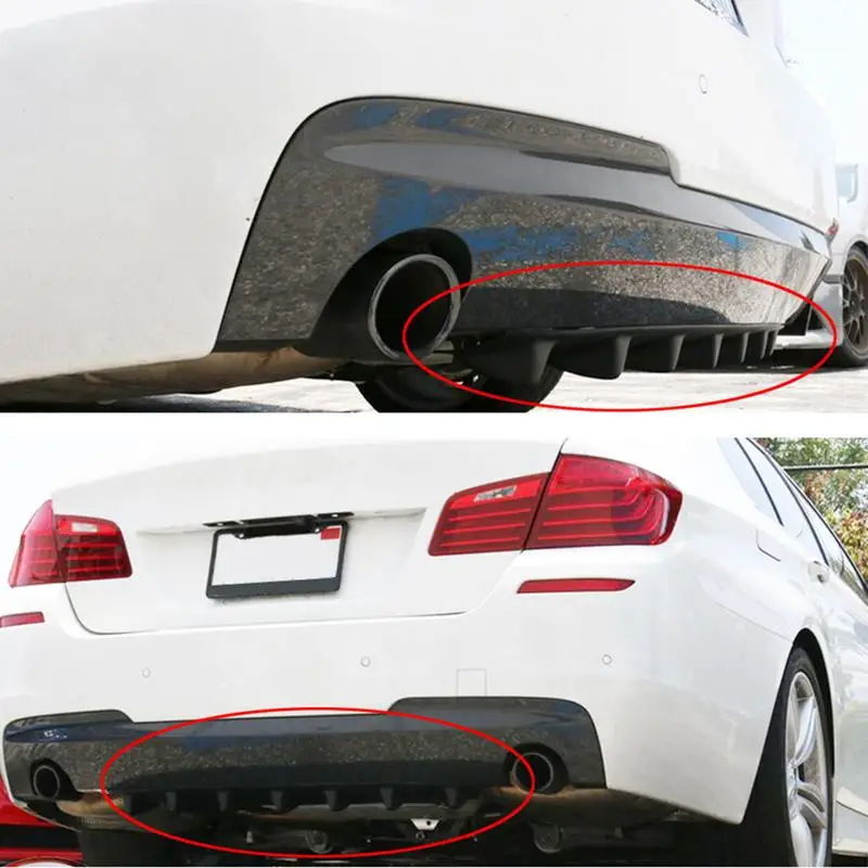Universal Car Diffuser Fin Shark Style Rear Bumper Lip Universal Car Diffuser Fin Shark Style Rear Bumper Lip