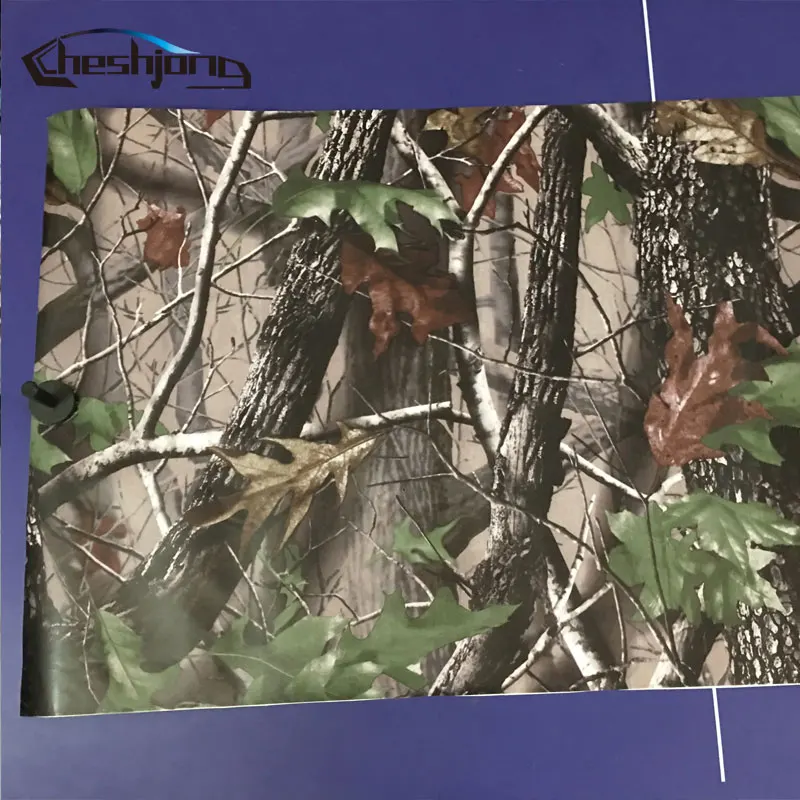  Break Up Real Camo Tree Vinyl Car Wrap PVC Adhesive Real Tree Camouflage Film For Truck Hood Roof M