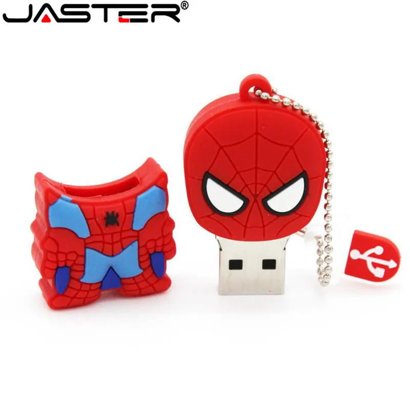JASTER double face Super hero spider man pendrive cartoon Venom spiderman pen drive 8gb 16gb 32gb usb flash drive memory stick