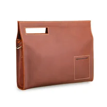 Новинка Ретро Натуральная кожа Мужская сумка Crazy Horse кожаный портфель мужская сумка через плечо модные сумки для ноутбука