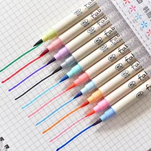 10 шт. Fabri цвет сенсорная кисть для письма ручка цвет каллиграфия рисунок маркер для рисования ручки набор Школьный набор канцелярских принадлежностей