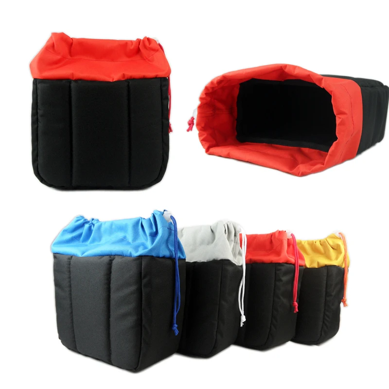 

Roadfisher DSLR Camera Bag Insert Photo Video Bag Organizer Case Partition For Canon 70D 710D 700D Nikon D3200 D5300 Sony Pentax