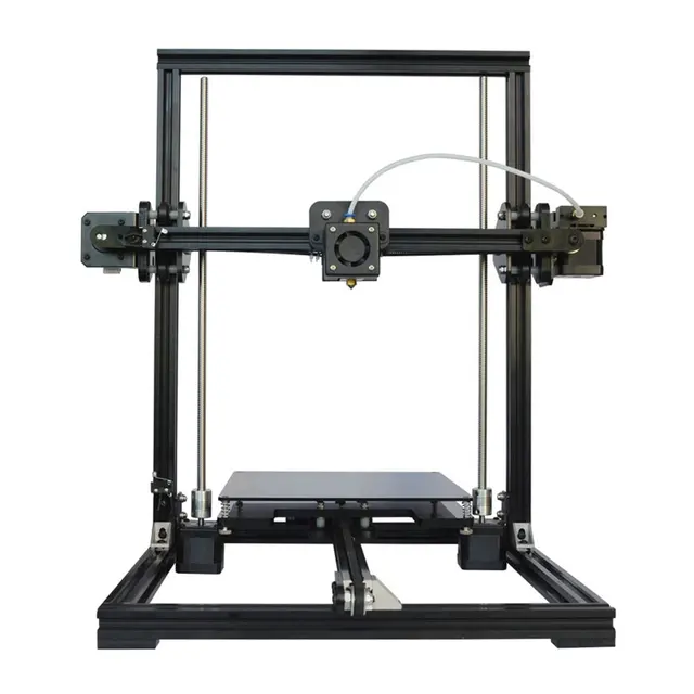 Cheap Tronxy Aluminium Profile Extrusion 3D Printer Kit 3D Printing LCD Screen Plastic Wheel Automatic Leveling X3A EU Plug