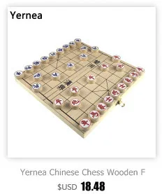 Yernea высококачественный деревянный китайский Шахматный набор, складная шахматная доска, китайские традиционные шахматы, полимерные шахматы, новые настольные игры