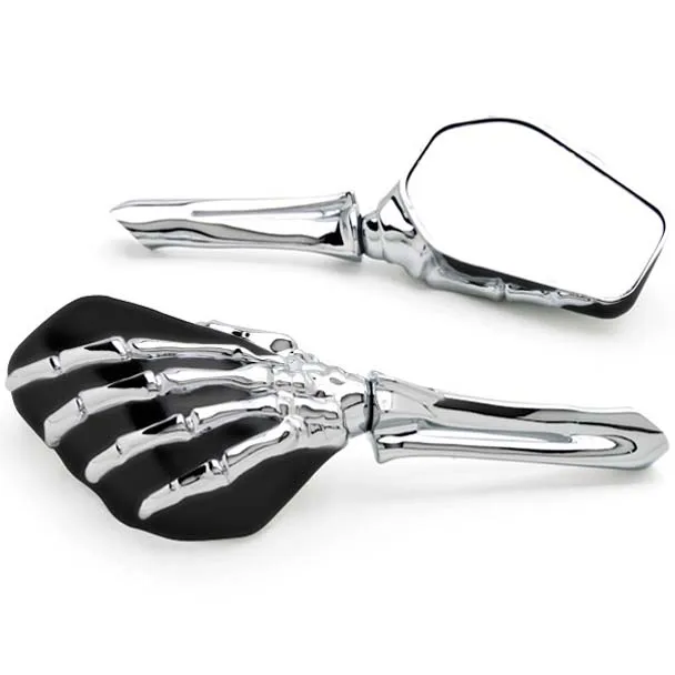 

Black/Chrome Custom Motorcycle Skeleton Bone Mirrors For Suzuki Marauder VZ 800 1600