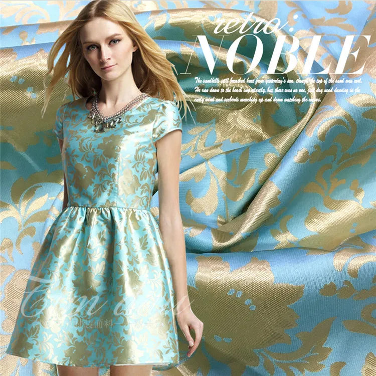 

Free shipping! New high-grade fashion fabrics crisp dress jacket DIY cotton fabric wholesale high quality jacquard cloth