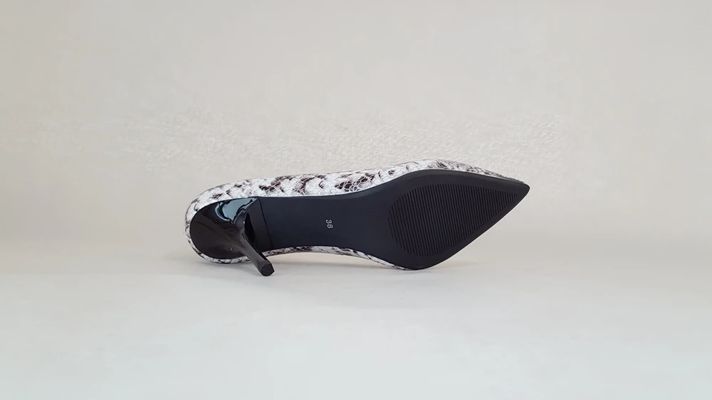 SANLUME/осенние туфли-лодочки с текстурой змеиной кожи женская обувь женские пикантные туфли для вечеринки на очень высоком каблуке с острым носком