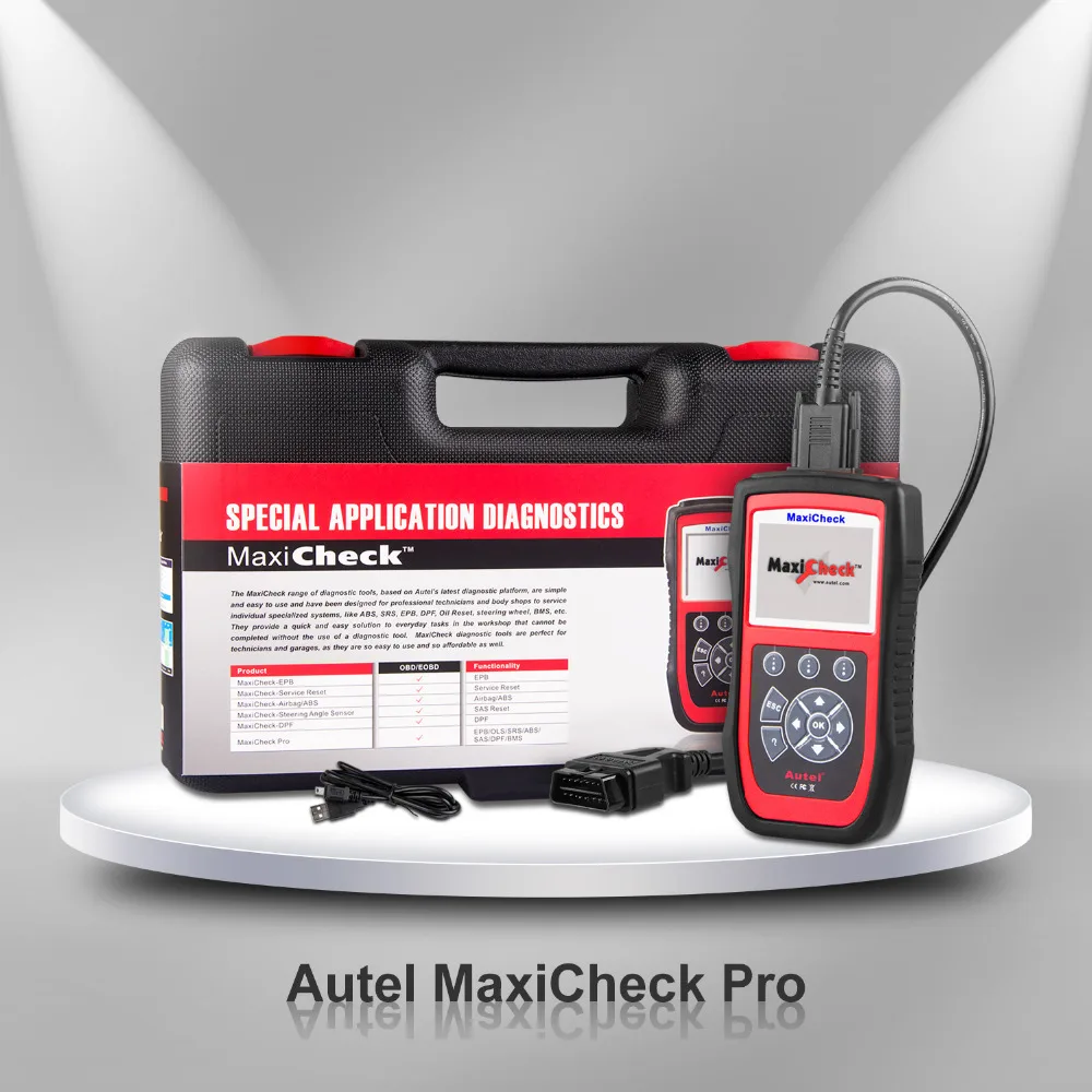 Autel MaxiCheck Pro OBD2 автомотоскоп Авто сканер Бортовая Система диагностики 2 автомобиля диагностический сканер EOBD OBDII сканер OBD II