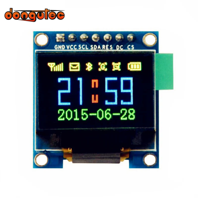 Dongutec 0,95 дюймов SPI полноцветный OLED дисплей DIY модуль 96x64 lcd для Arduino SSD1351 Драйвер IC