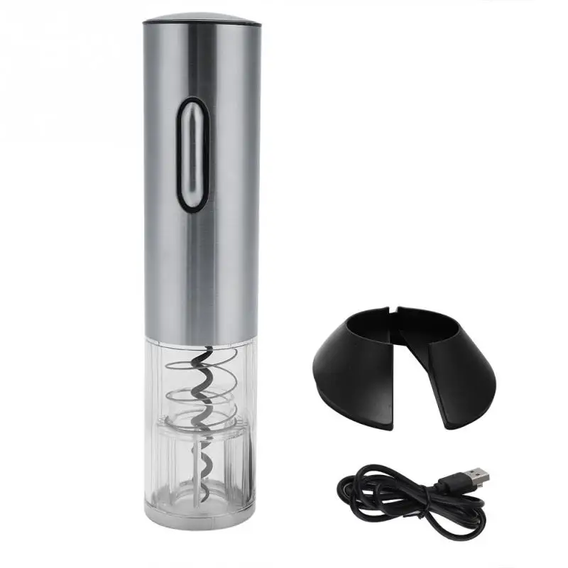 USB-Rechargeable-Stainless-Steel-Automatic-Electric-Wine-Bottle-Opener-Corkscrew-With-Foil-Cutter-And-Vacuum-Stopper