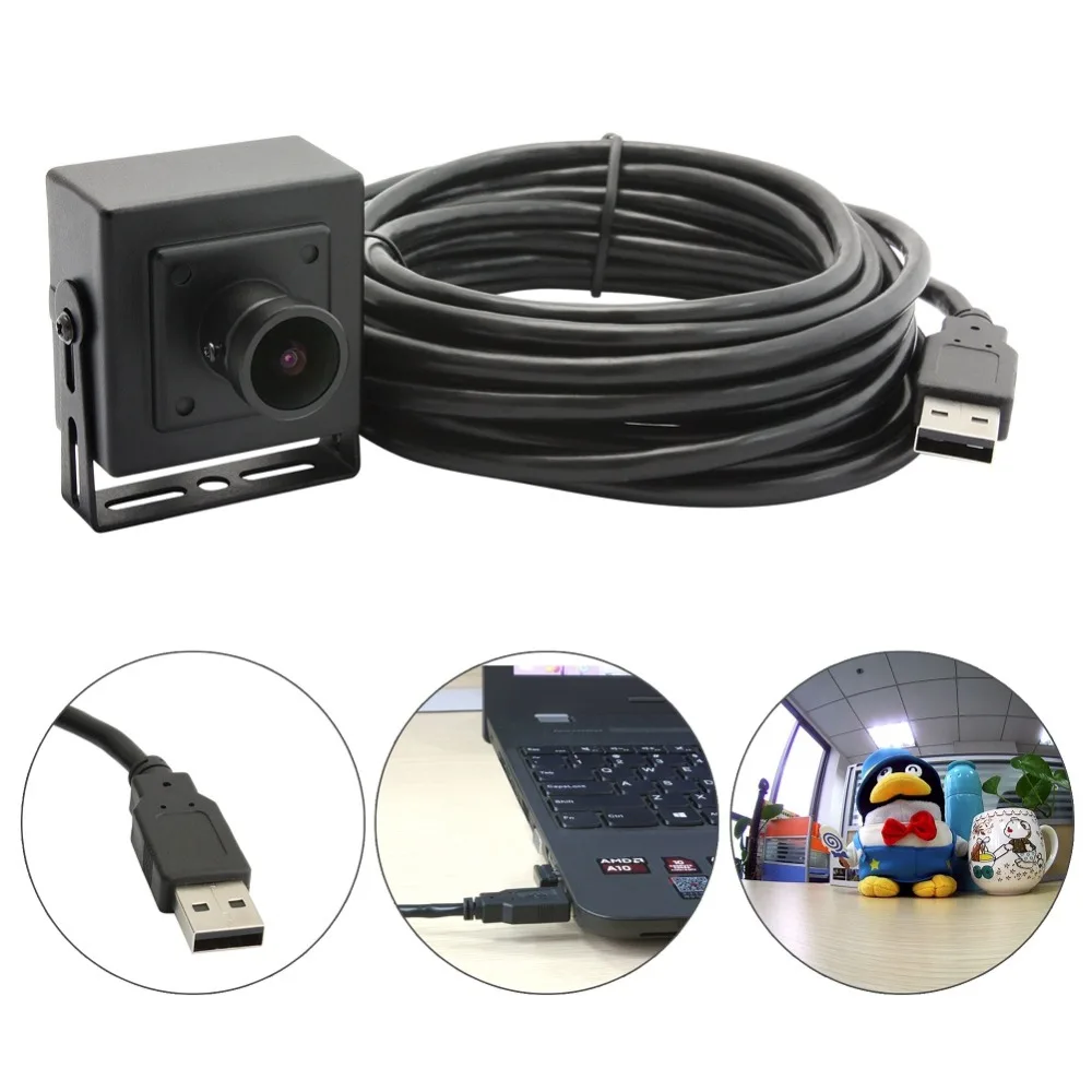 Широкоугольная веб камера WDR fisheye 3 Мп full hd 1080p h.264 микрофон OTG UVC usb мини для Android Linux