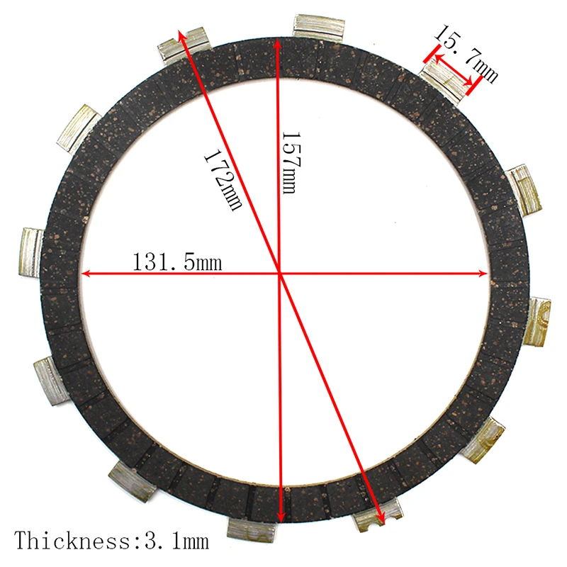 For Yamaha Clutch Friction Plates Kit XV1600 Road Star Silverado - Foto 6
