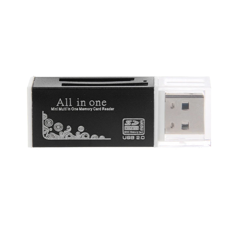 

Aluminium All-In-One USB 2.0 Multi Memory Card Reader For SD/SDHC MMC TF MS M2